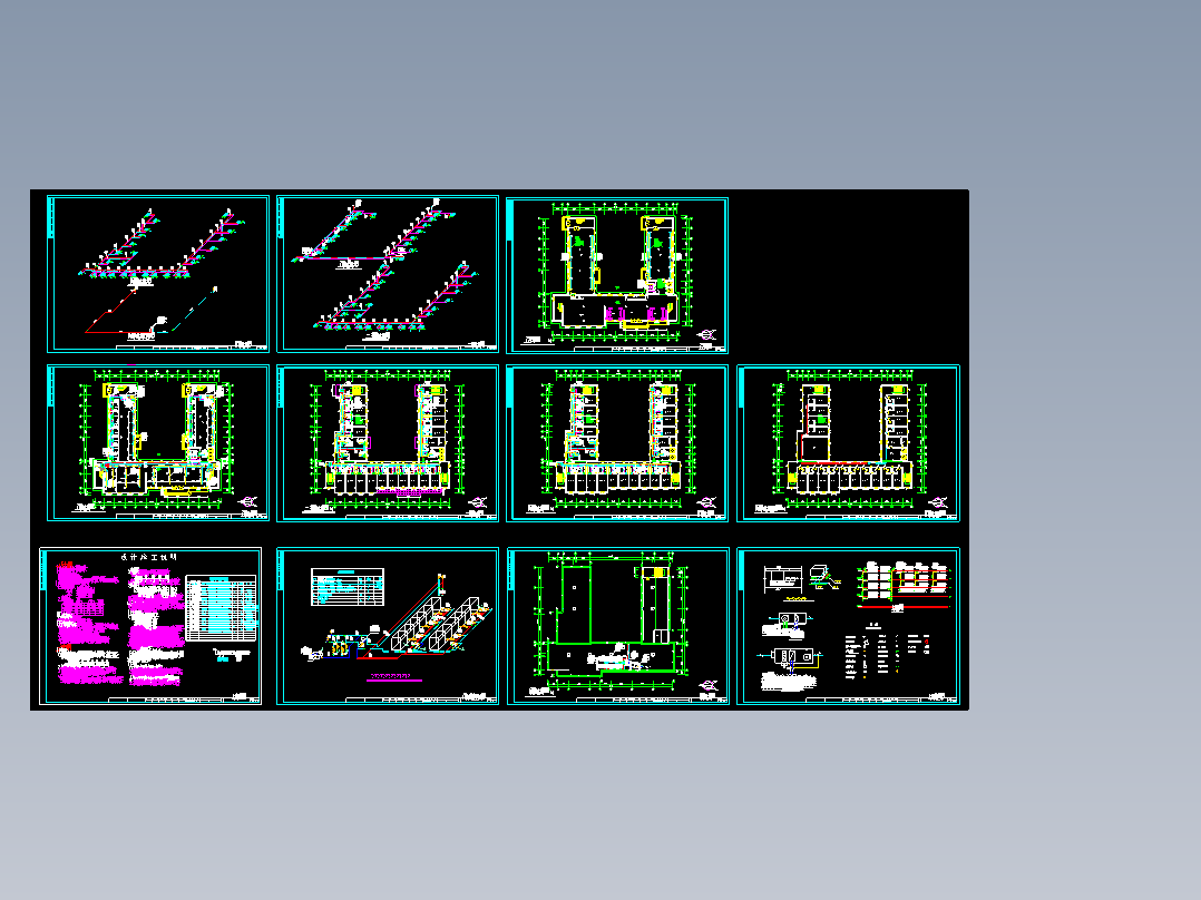 某招待所中央空调设计成套图纸