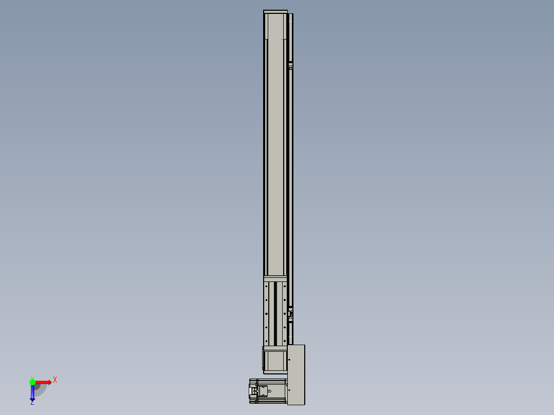 欧规系列-LB8-L75-S800-BL-ZP75-C3俯视图
