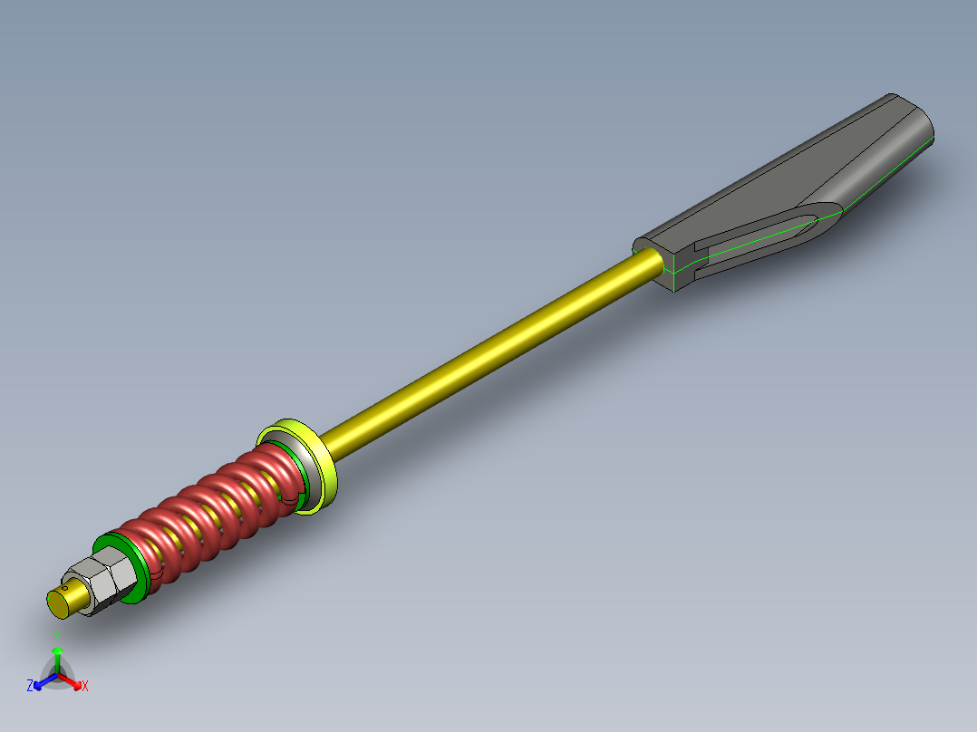 电梯钢丝绳绳头组合-φ10正等轴测图
