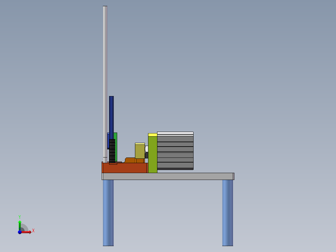 卡簧安装器sw18可编辑前视图