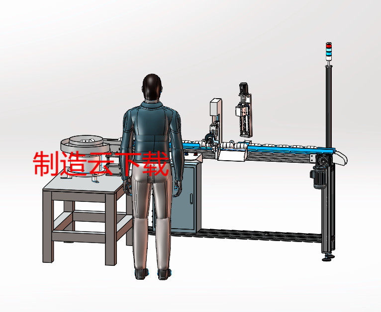 零件自动检测线3D模型