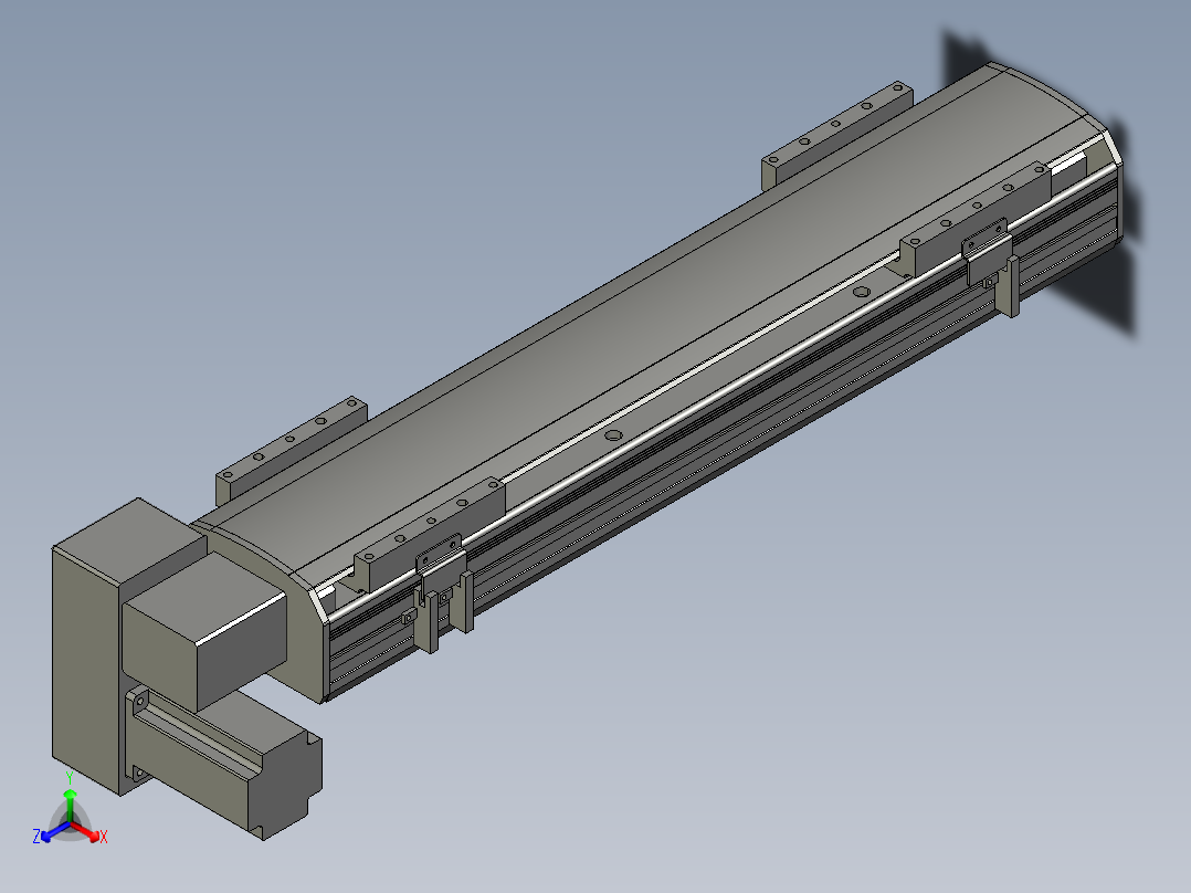 直线模组WG-LHB12-S400-LD设计图纸