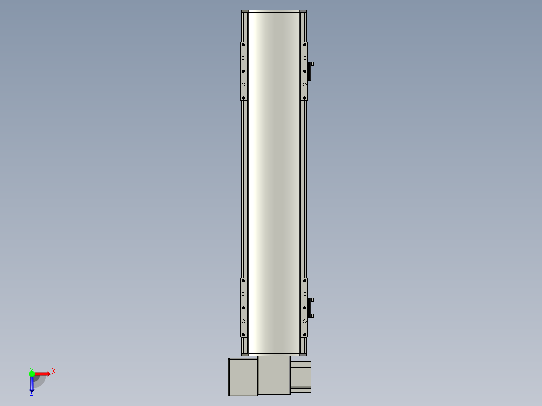 直线模组WG-LHB12-S400-LD设计图纸俯视图