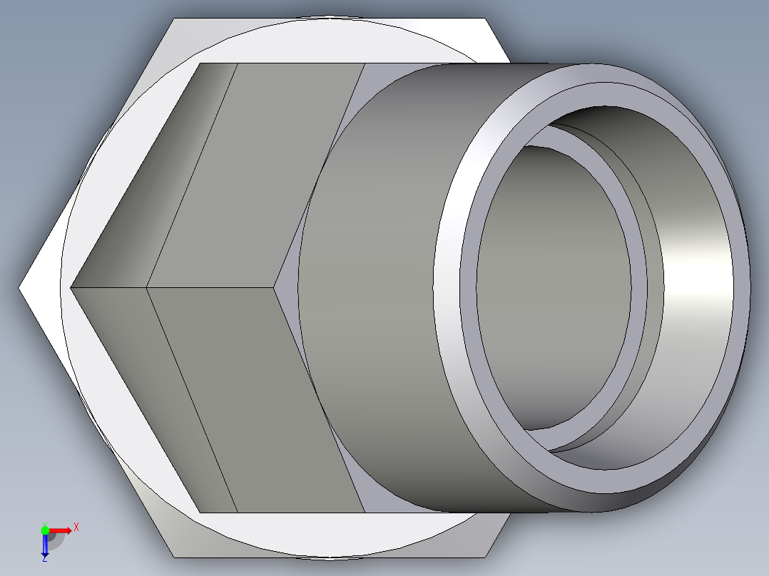 卡套式工业通用硬管接头EO_Adjustable_locknut_45_deg_elbow_VEE22LROMDCF俯视图