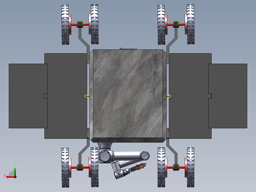 探采机器人1后视图