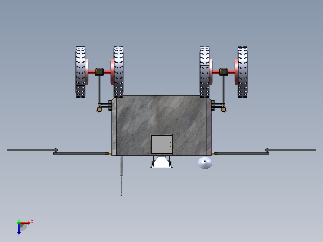 探采机器人1俯视图