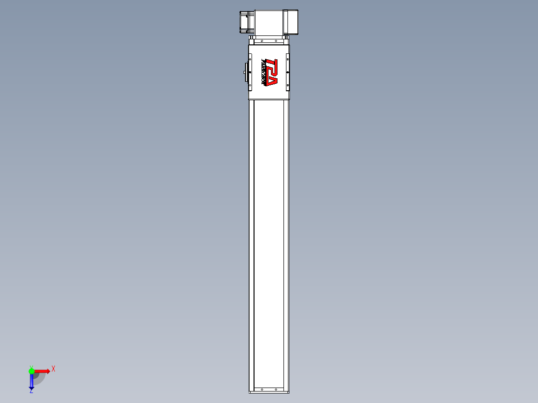 同步带全封闭直线模组TPA-HCB-110D-90-L750-LP-Y-P40-N3俯视图