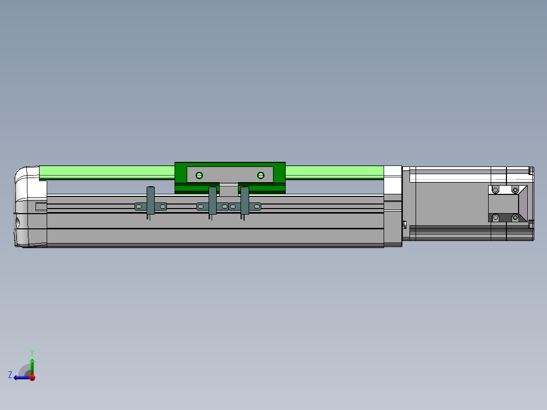 MTH丝杆半封闭模组MTH12-BC-60右视图