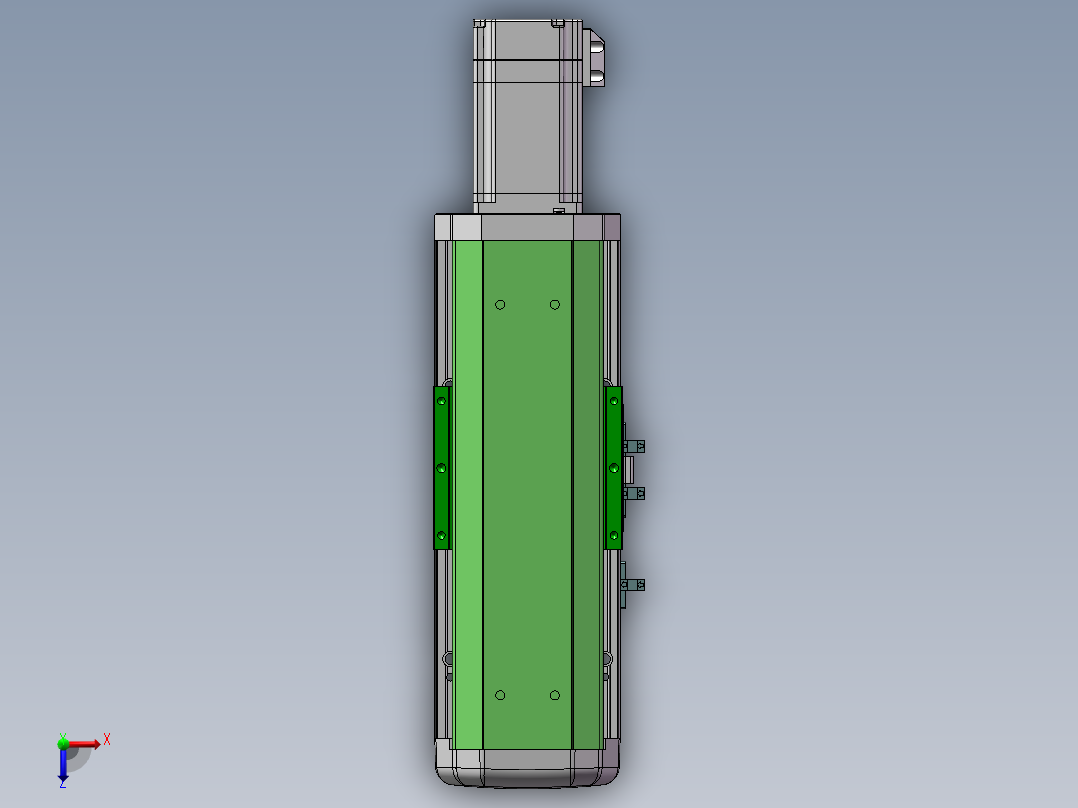 MTH丝杆半封闭模组MTH12-BC-60俯视图