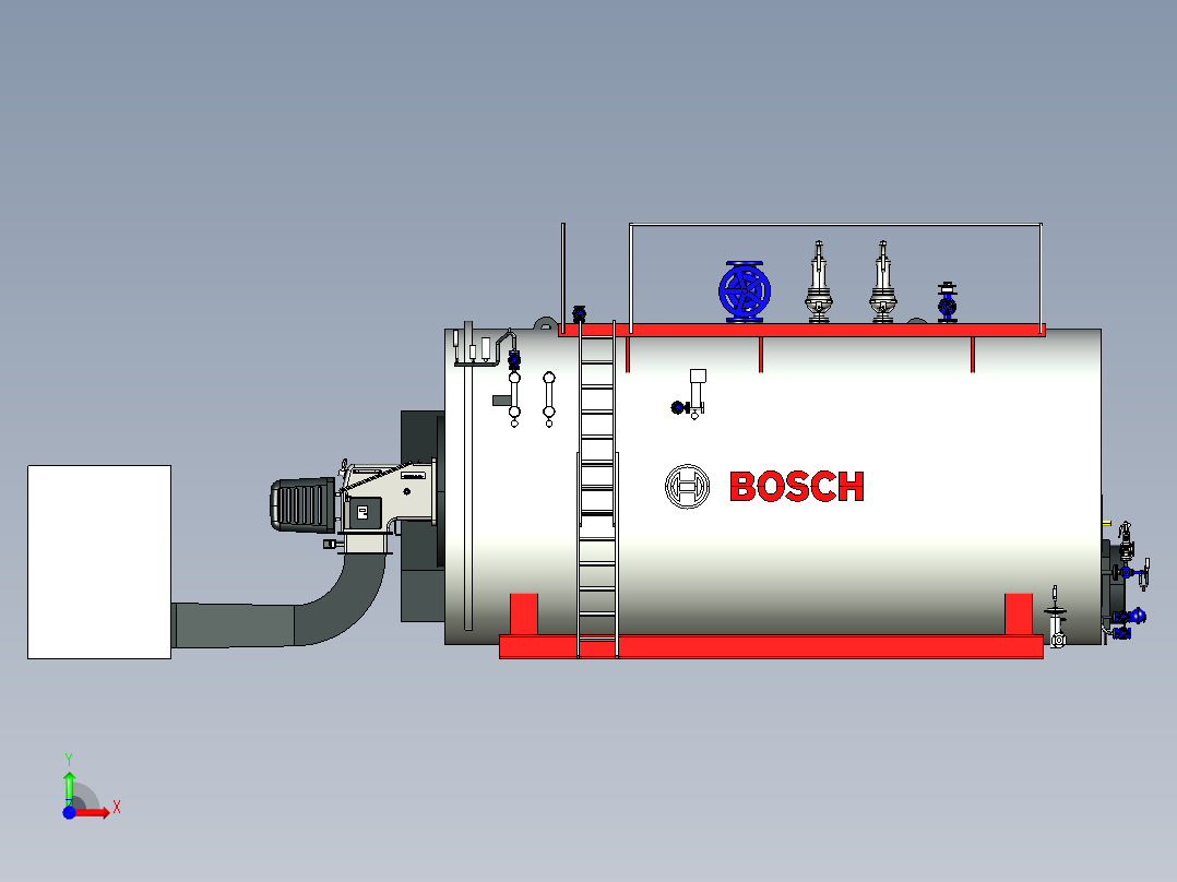 蒸汽锅炉博世CH18006 16000kgh前视图