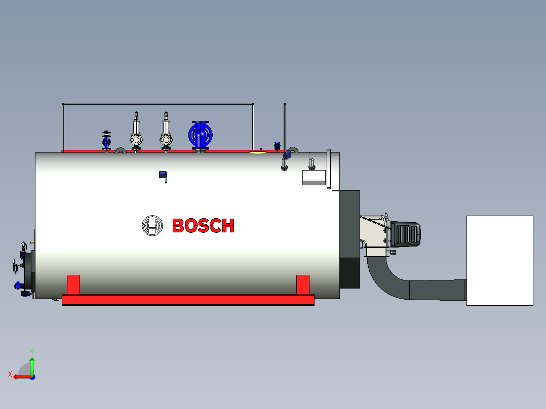 蒸汽锅炉博世CH18006 16000kgh后视图