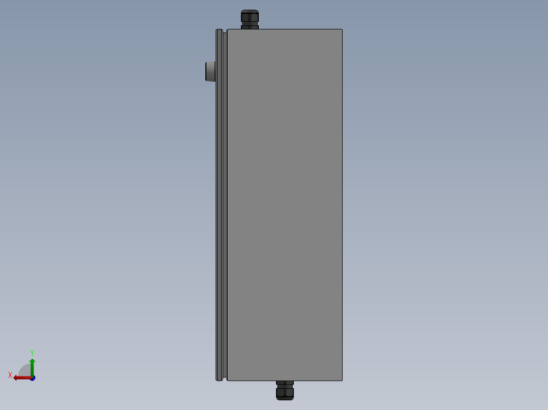 电器柜 电控柜 (80) 机械设计素材后视图