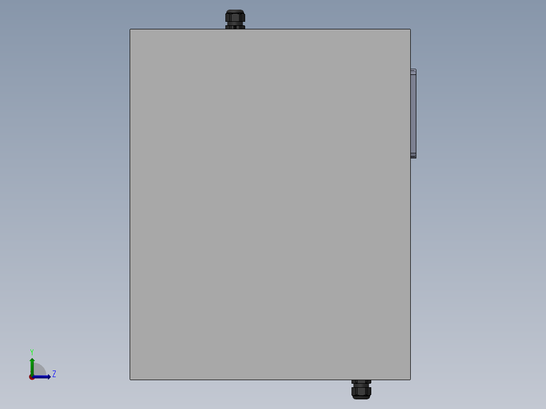 电器柜 电控柜 (80) 机械设计素材左视图