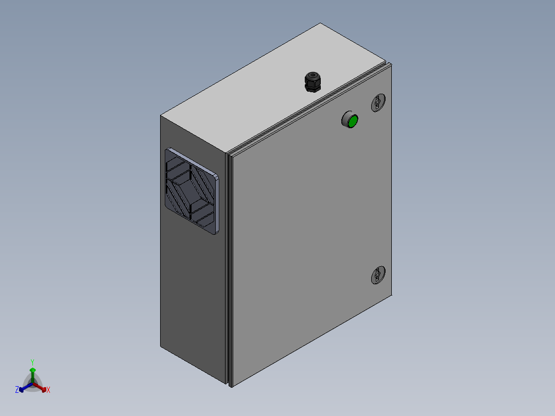 电器柜 电控柜 (80) 机械设计素材正等轴测图