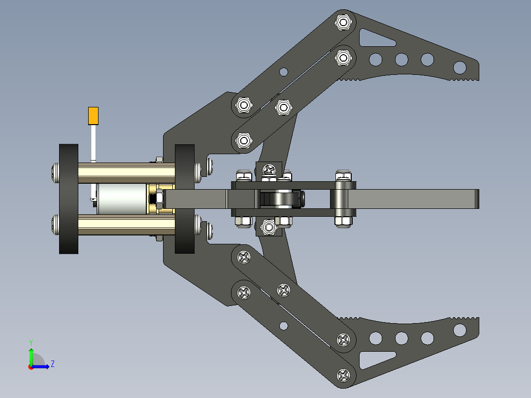 机械爪 3D图纸 (29)左视图