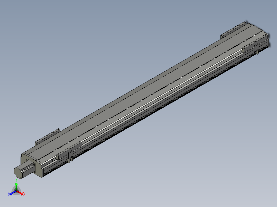 直线模组LHA21-S1800-M设计图纸