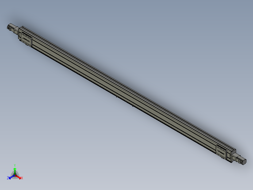 威洛博双电机滑台-VC14D2-S1400-BC-P40-C6正等轴测图