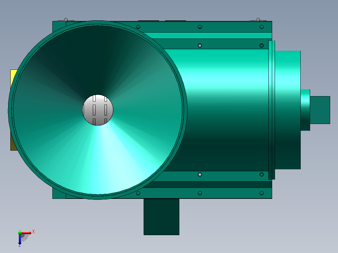 碾米机模型sw16可编辑俯视图