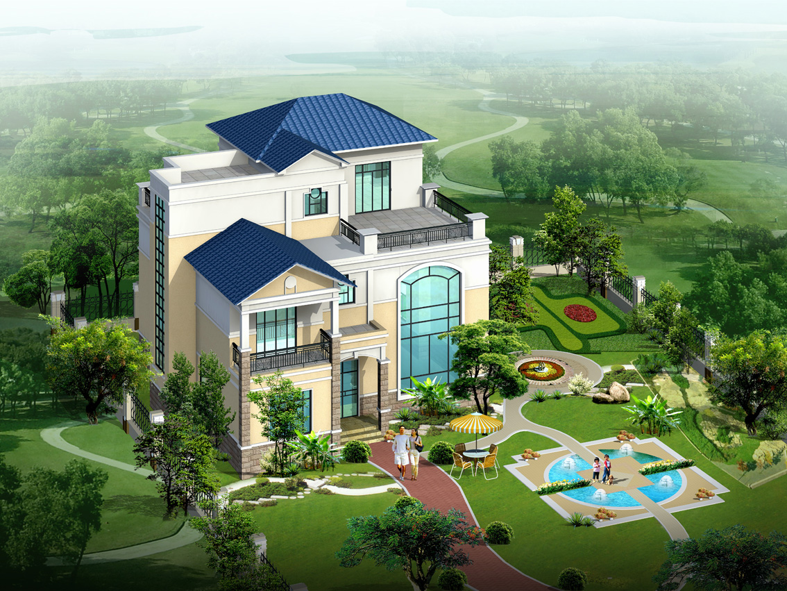 别墅施工图附效果图