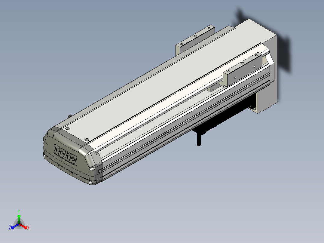 Toyo东佑达直线模组-ETH13-300-BM-200W+煞車正等轴测图