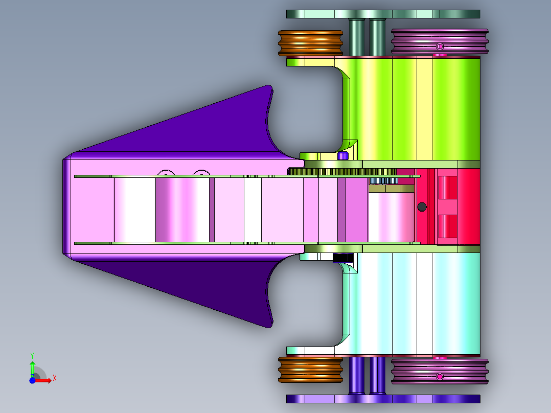 龙咬击战斗机器人前视图