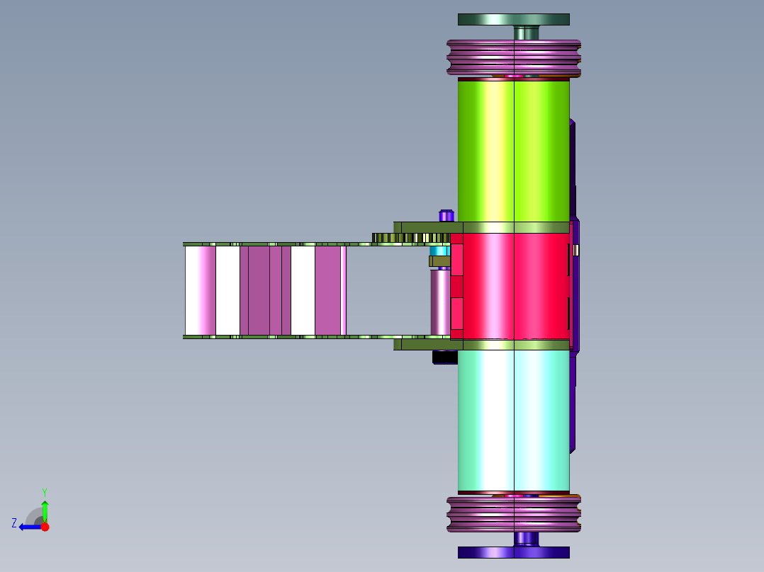 龙咬击战斗机器人右视图