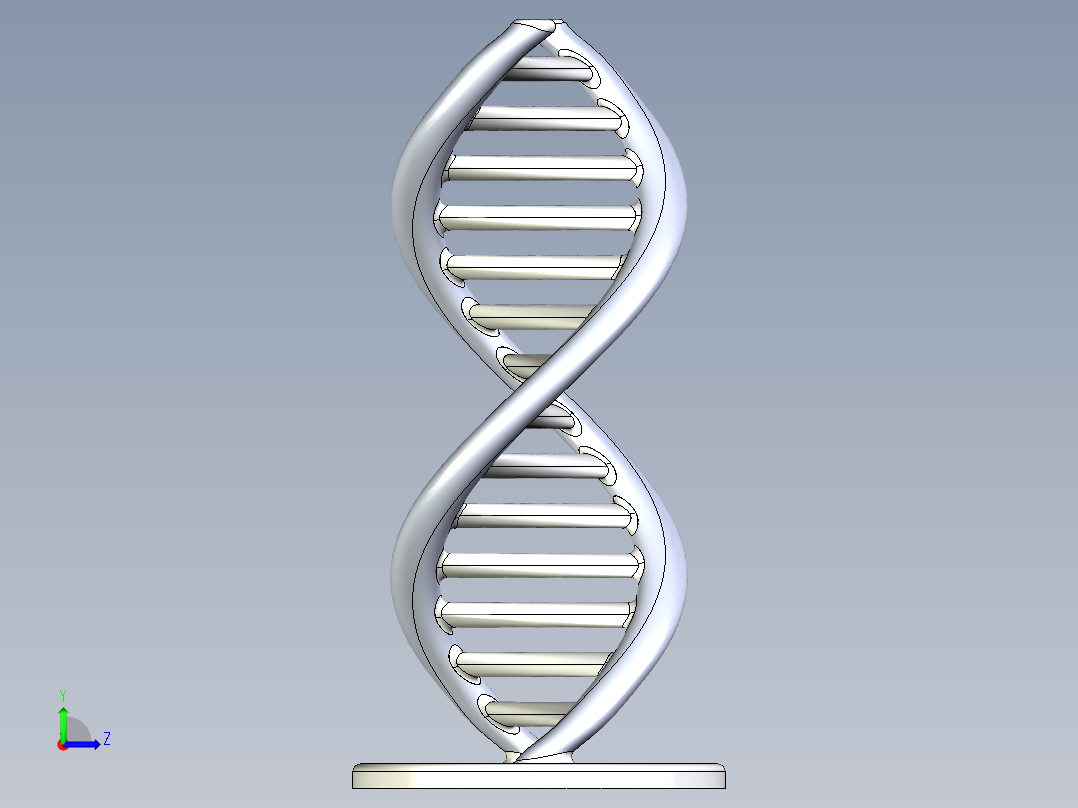 DNA基因染色体13左视图