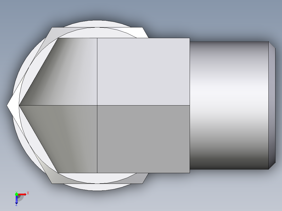 卡套式工业通用硬管接头EO_Adjustable_Locknut_elbow_WEE10SROMDCF俯视图