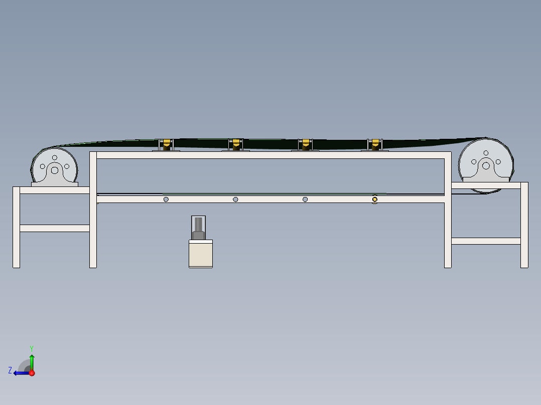 皮带运输机皮带裂纹监测装置右视图