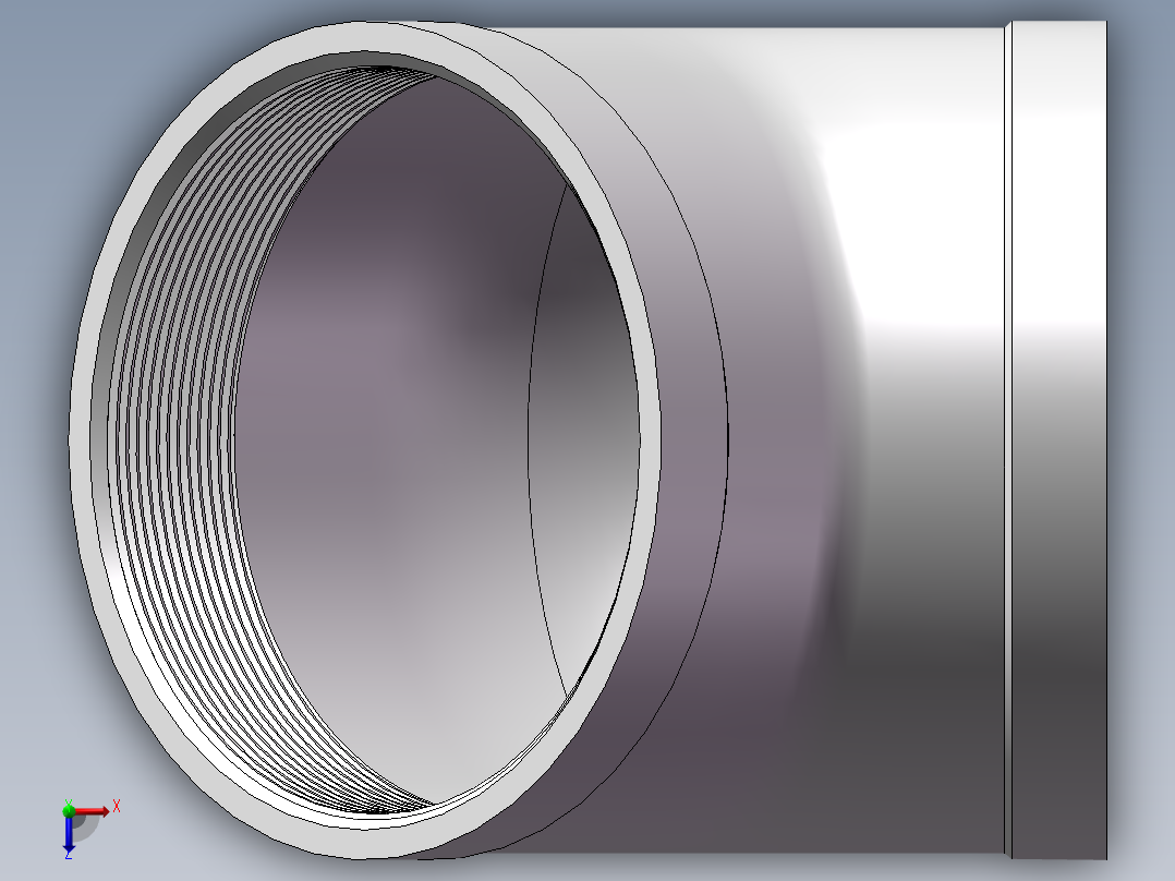 弯头-45°等径 DN100俯视图