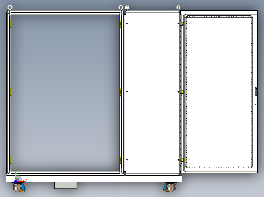 防威图机柜图前视图
