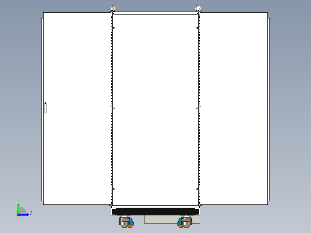 防威图机柜图左视图