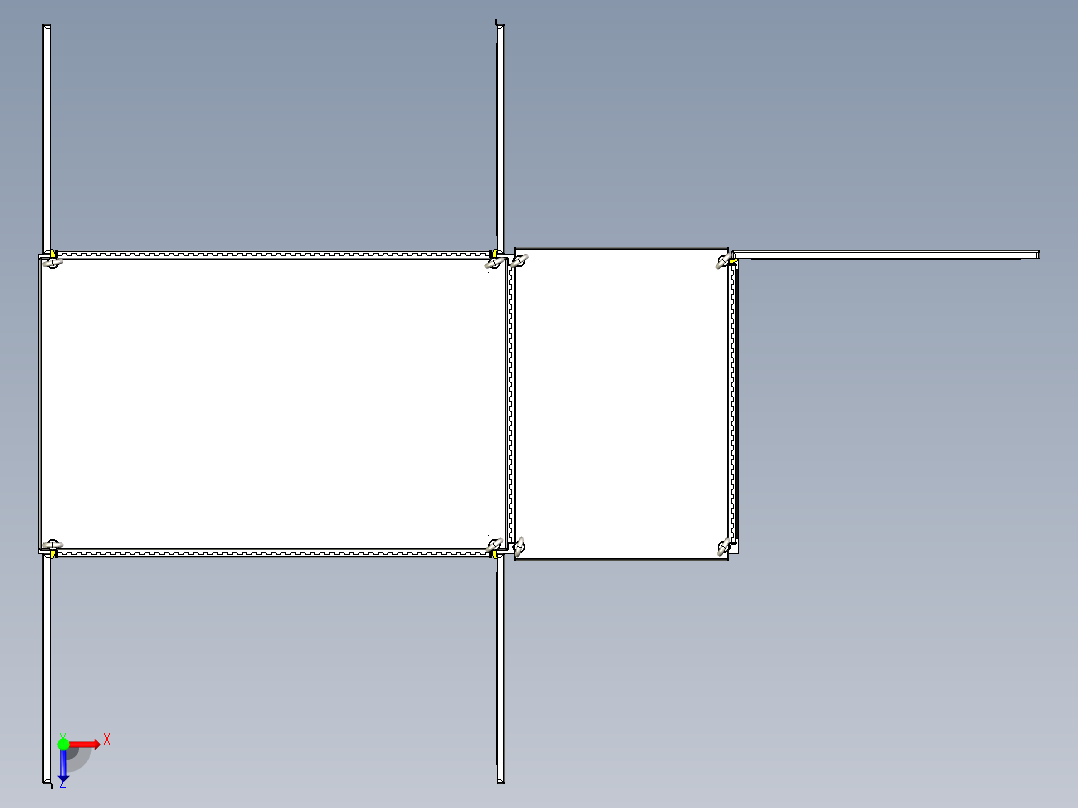 防威图机柜图俯视图