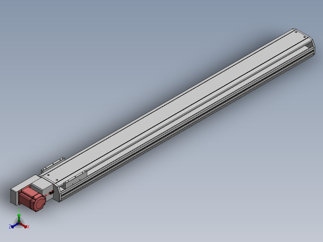 精密模组MT170-L125-1500-L-M75-C4正等轴测图