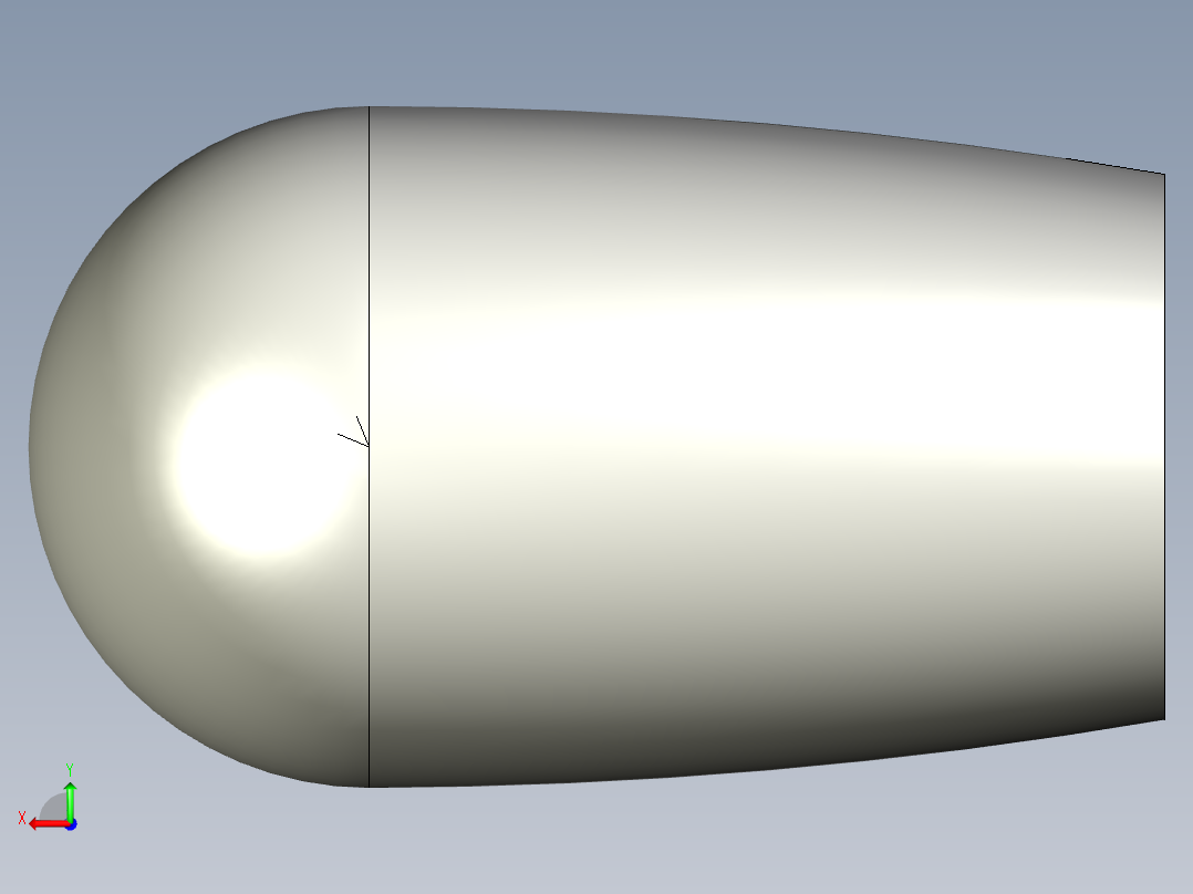橢圓型把手I.222-3D多系列多零件图纸模型后视图