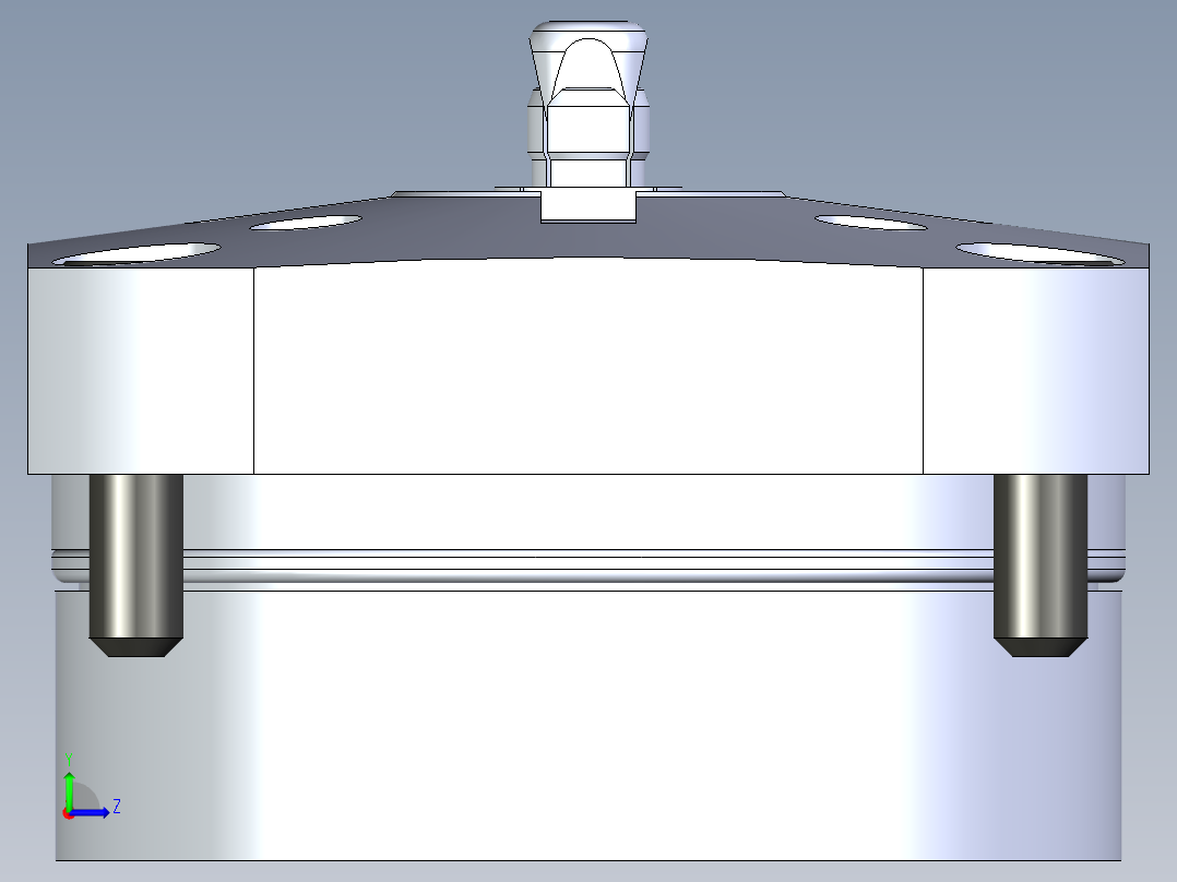 KOSMEKSWH2070-G多系列多零件图纸模型左视图