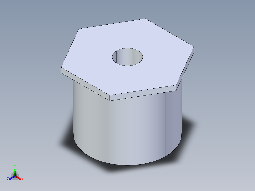 聚氯乙烯配件16-Sch80_ReducerBushing_SxSPIG_837-209_1.5in x 0.25in正等轴测图
