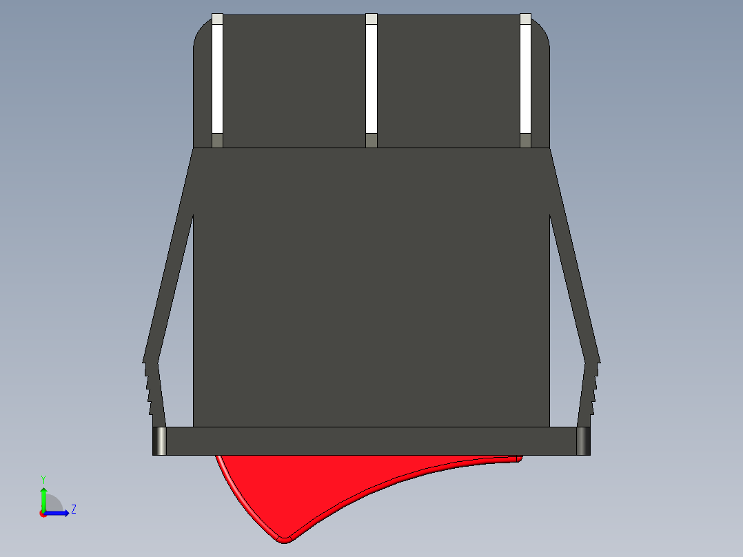 KCD4-2101N-C3-RG_6P开关三维模型左视图