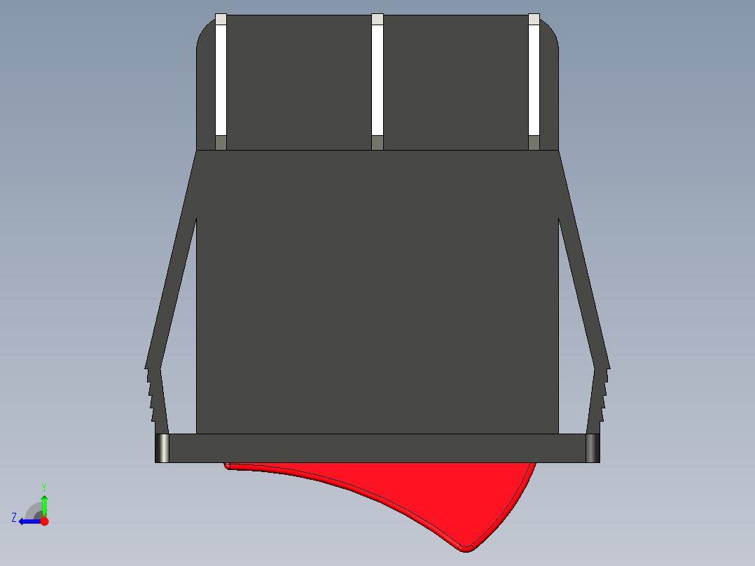 KCD4-2101N-C3-RG_6P开关三维模型右视图