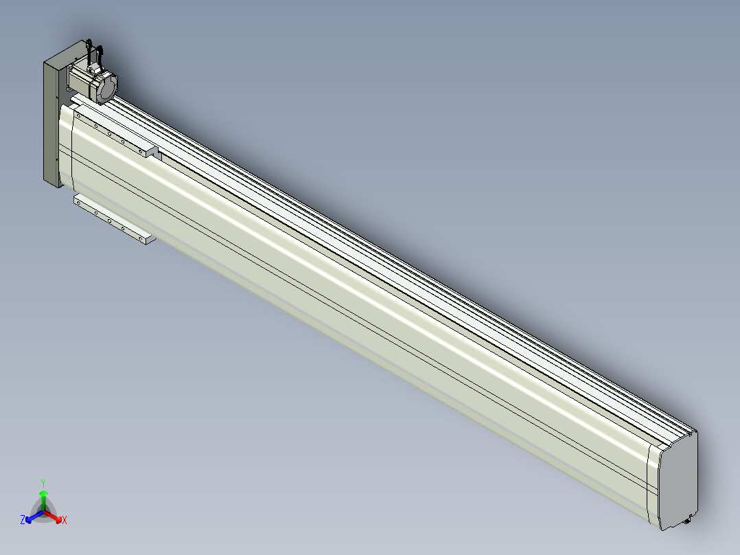 VF丝杆传动-一般环境VF27-Lxx-C-S1850-BR-ZP75-D3正等轴测图