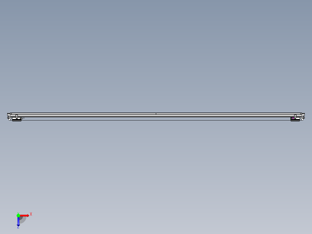 威洛博VL系列直线电机模组-2VL22H1-S3250俯视图