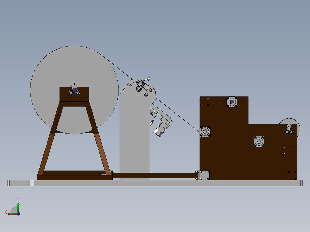 卷筒纸复合模切机sw18后视图
