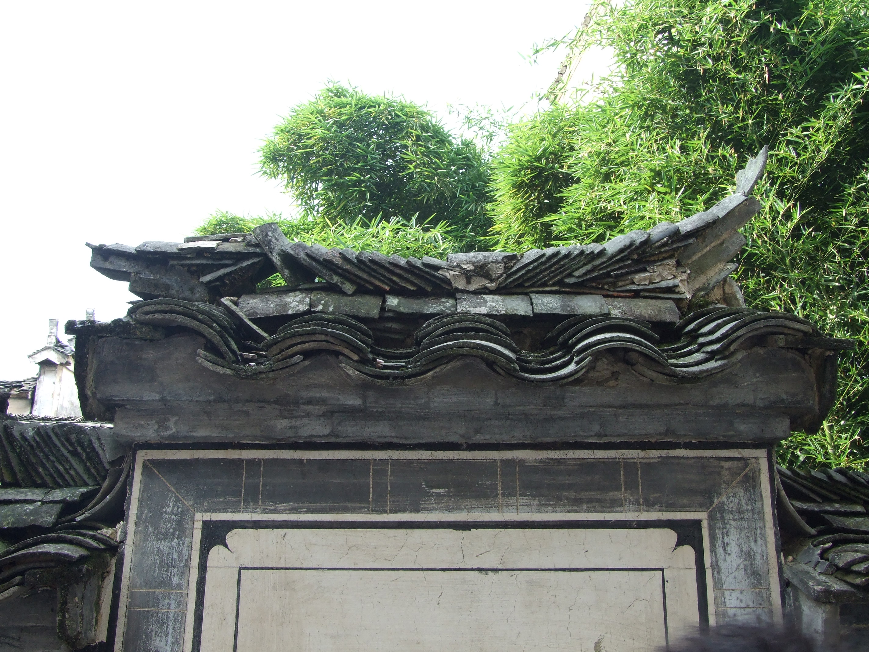 传统仿古中式徽派建筑民俗民居住宅马头墙SU模型CAD图纸大样详图