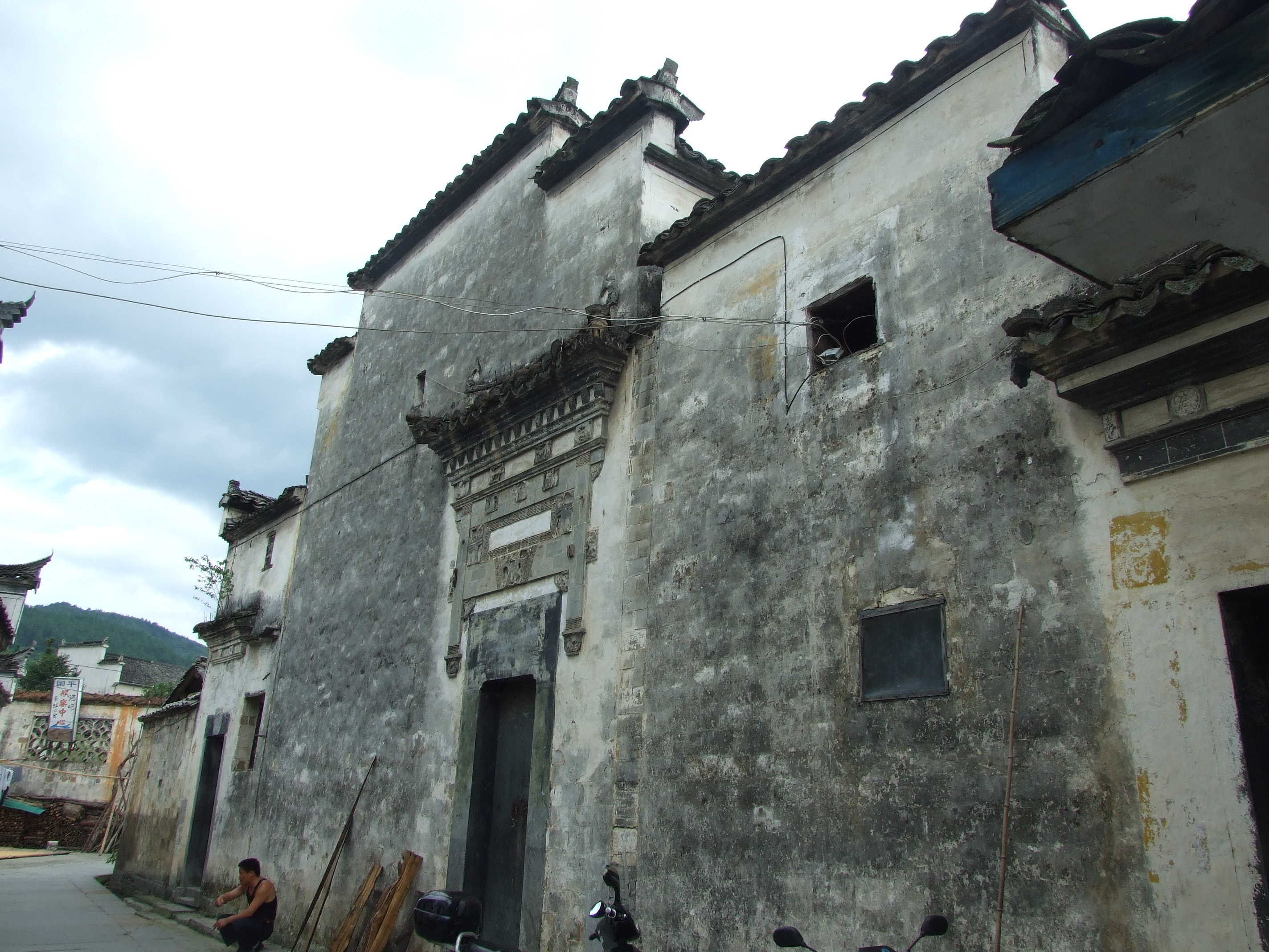 传统仿古中式徽派建筑民俗民居住宅马头墙SU模型CAD图纸大样详图