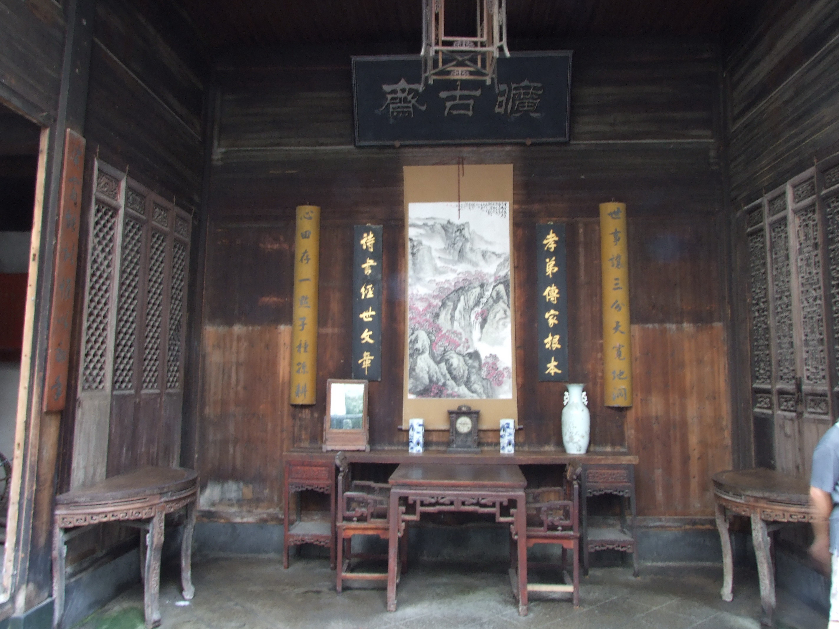 传统仿古中式徽派建筑民俗民居住宅马头墙SU模型CAD图纸大样详图