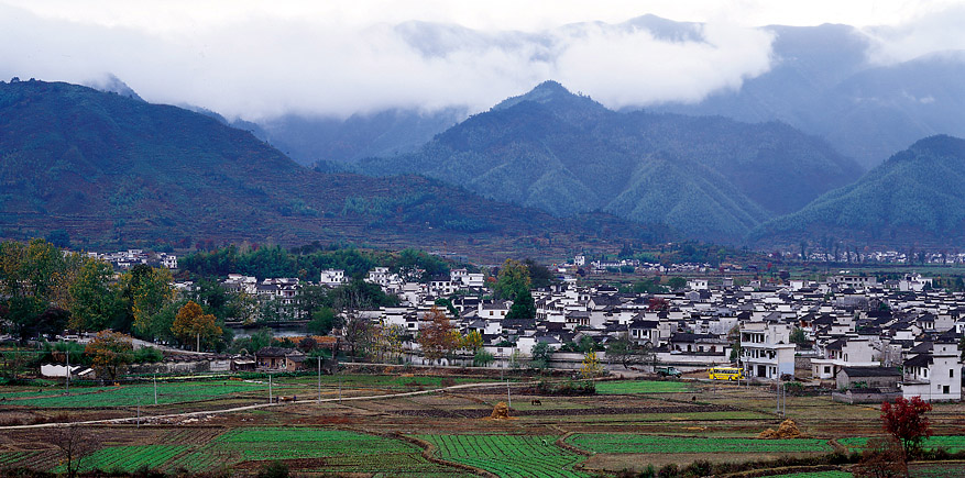 传统仿古中式徽派建筑民俗民居住宅马头墙SU模型CAD图纸大样详图