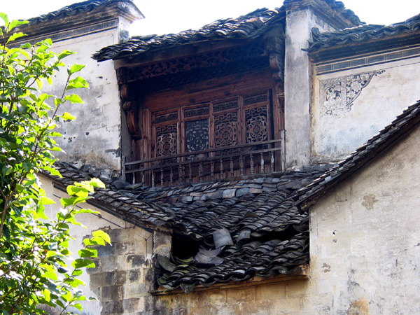 传统仿古中式徽派建筑民俗民居住宅马头墙SU模型CAD图纸大样详图