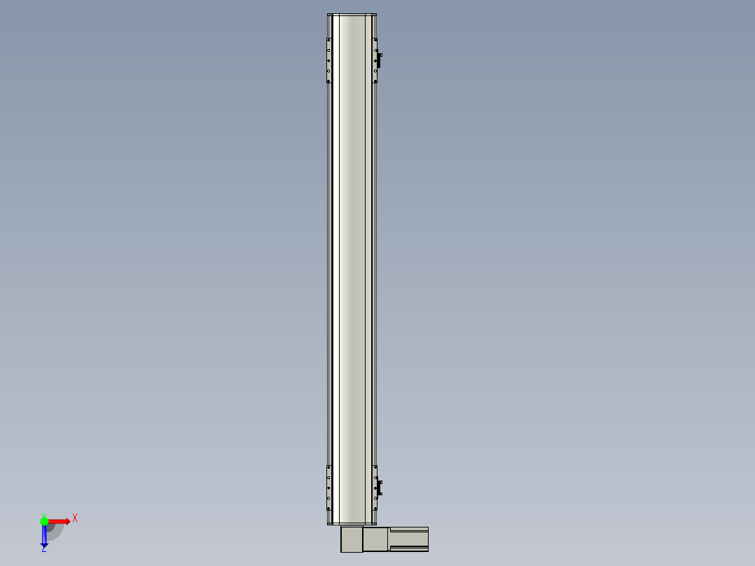 直线模组WG-LHB12-S1000-L(B)设计图纸俯视图