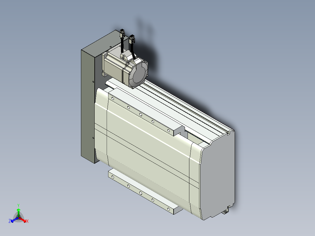 VF丝杆传动-一般环境VF27-Lxx-C-S50-BR-ZP75-D3正等轴测图