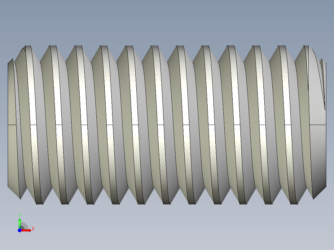 DIN 913-ISO 4026 固定螺钉-M5 L=10.STEP前视图
